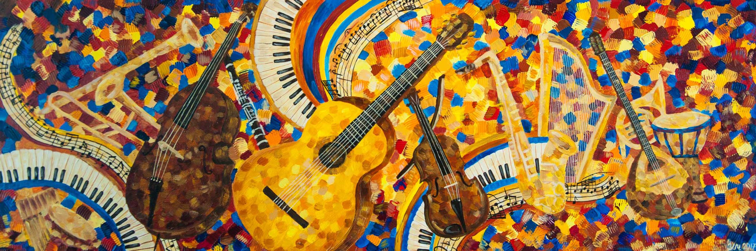 Buy painting online Singapore Exquisite Art Yulia McGrath Colours of Music