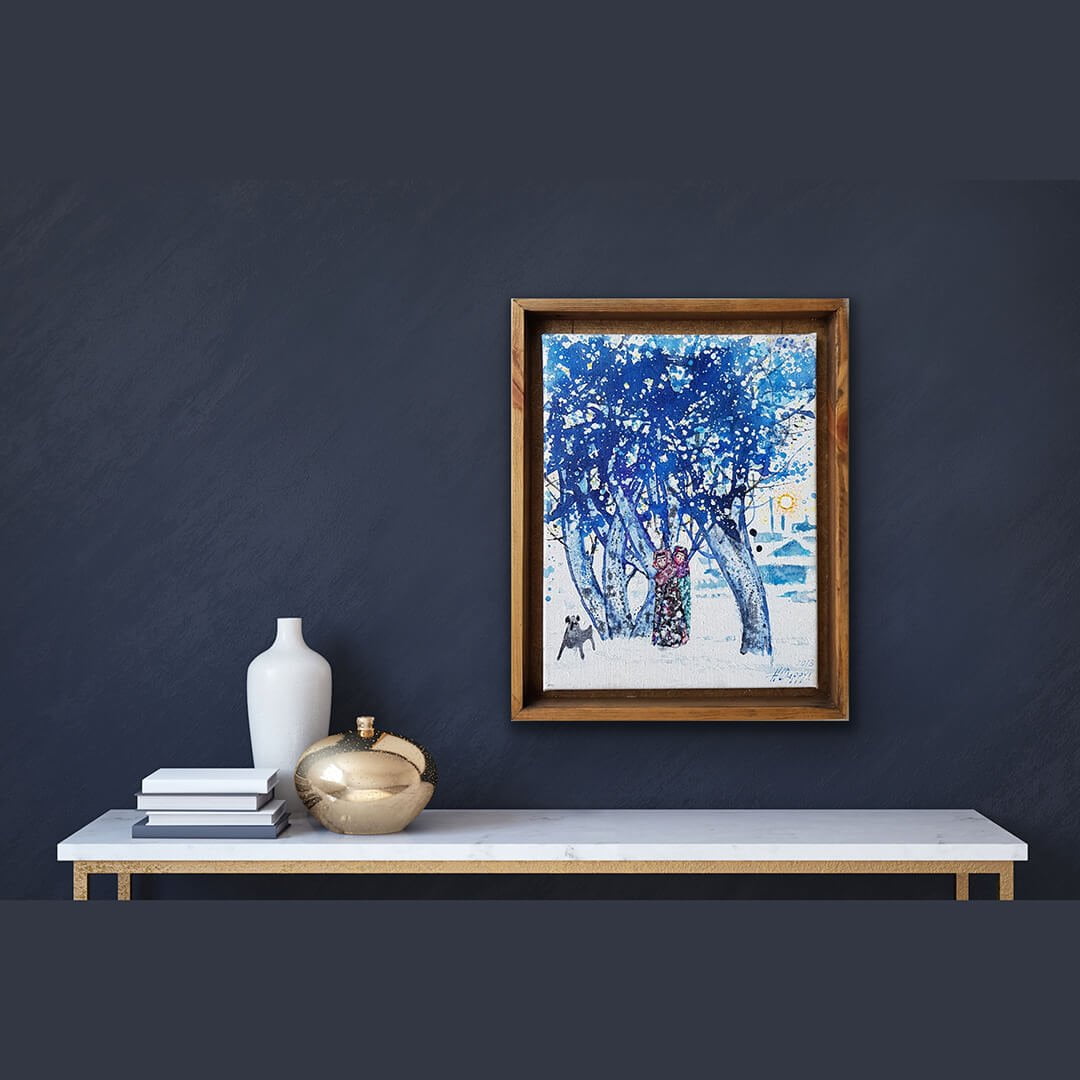 Buy painting online Singapore Exquisite Art Farrukh Negmatzade Frozen Winter Morning