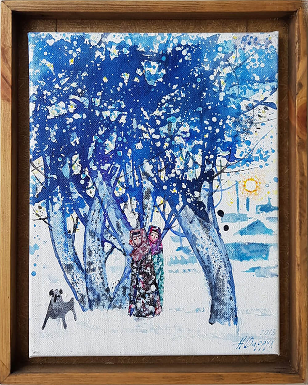 Buy painting online Singapore Exquisite Art Farrukh Negmatzade Frozen Winter Morning