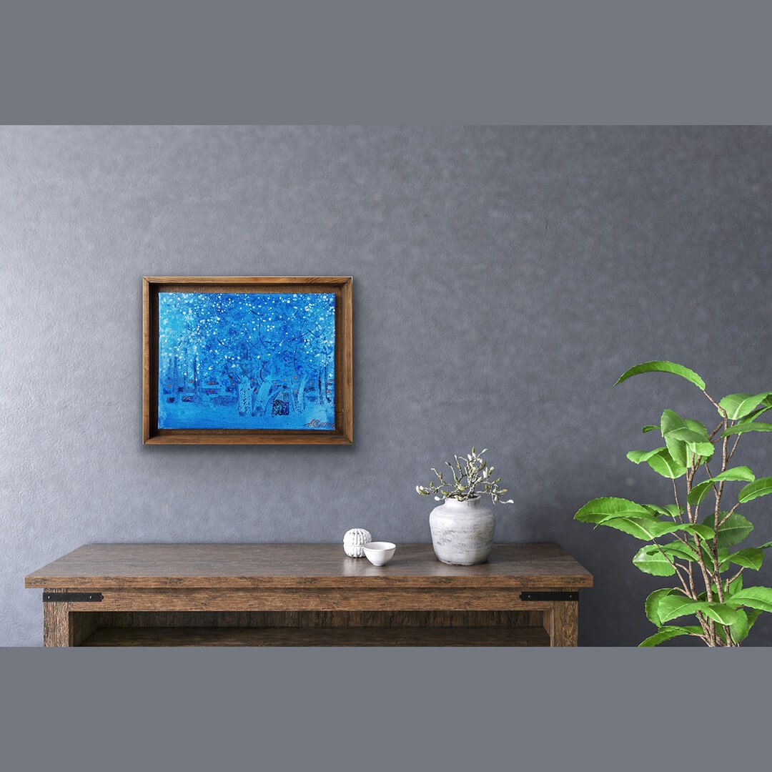 Buy painting online Singapore Exquisite Art Farrukh Negmatzade Sky-Star Winter Evening