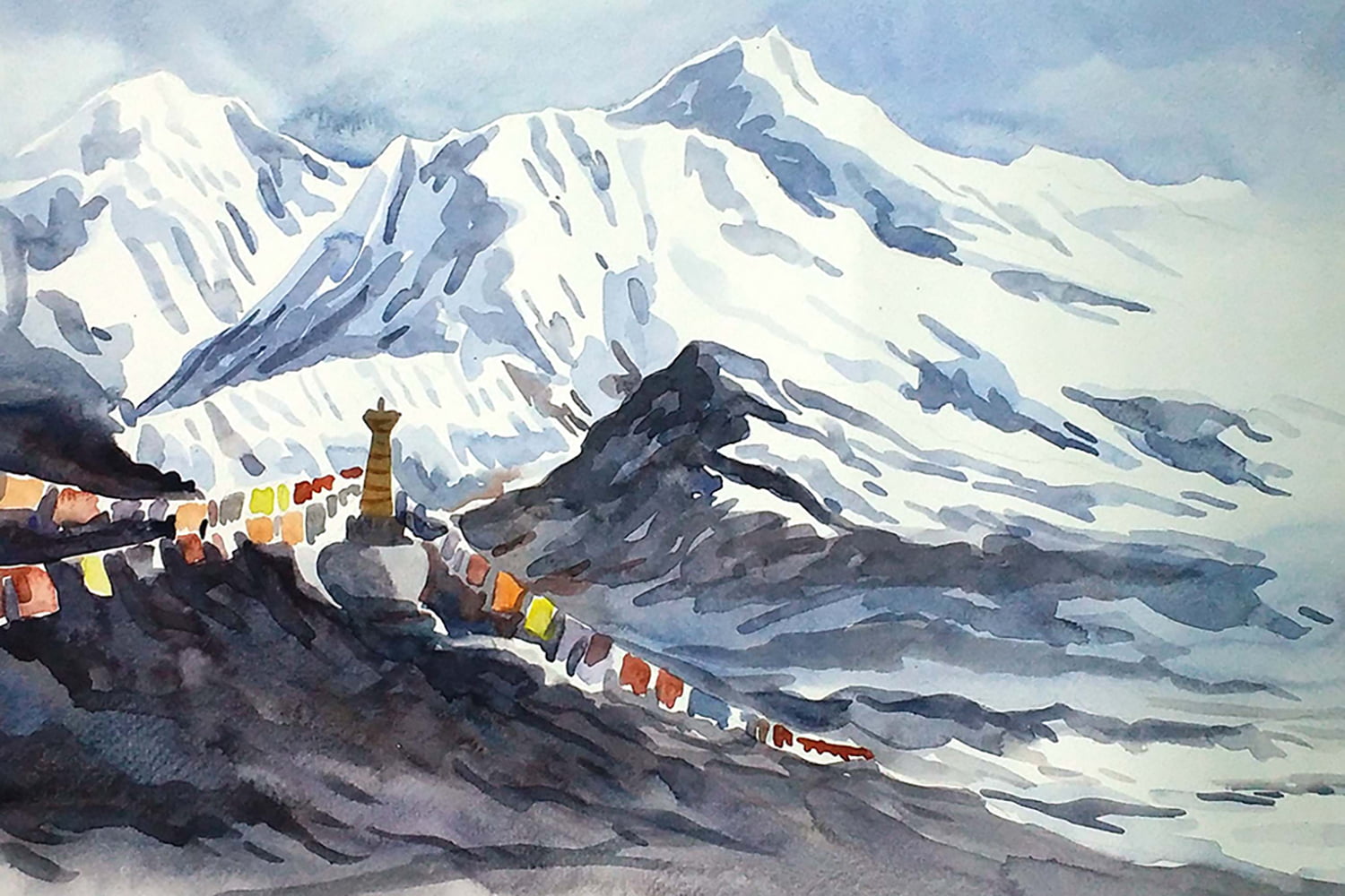 The Himalayas – Mountain Peaks, Samiran Sarkar (India) - Exquisite Art