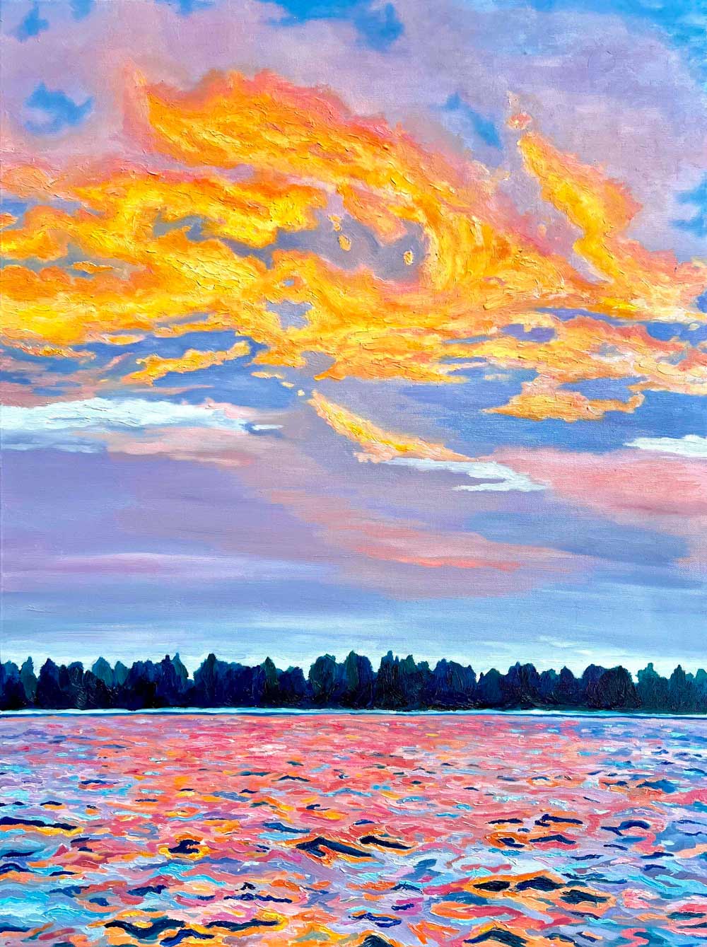 Buy painting online Exquisite Art Margarita Buttenmueller Pink Sunset 2