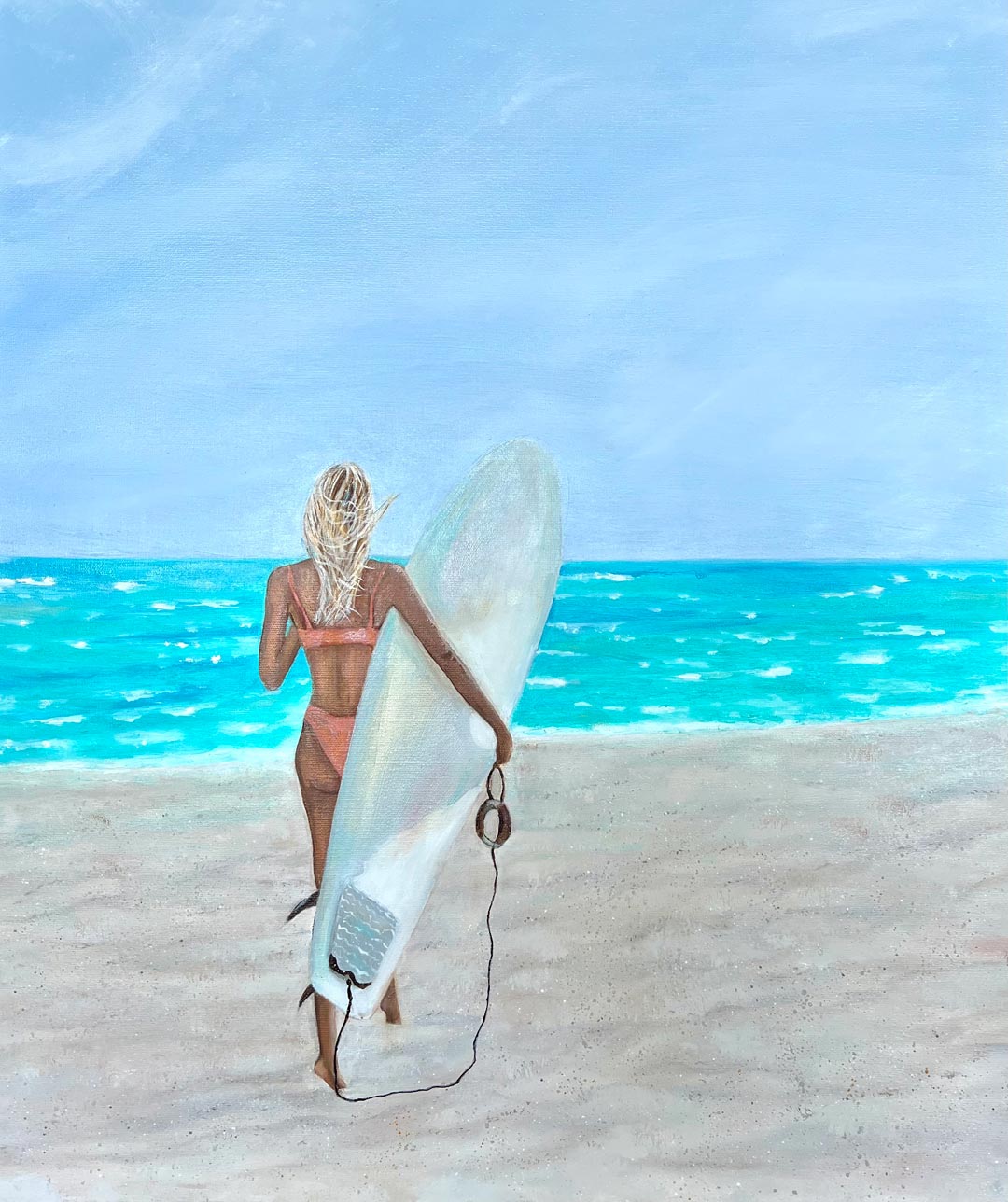 Buy painting online Singapore Exquisite Art Olga Mortensen Surfer