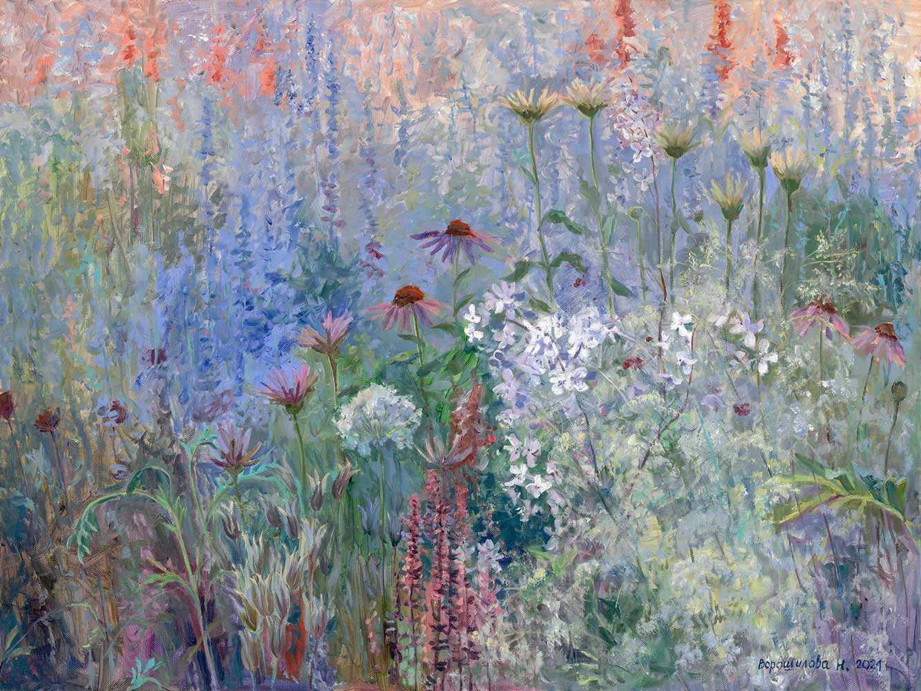 Exquisite Art Natalia Novikova Blooming Gardens. Lilac