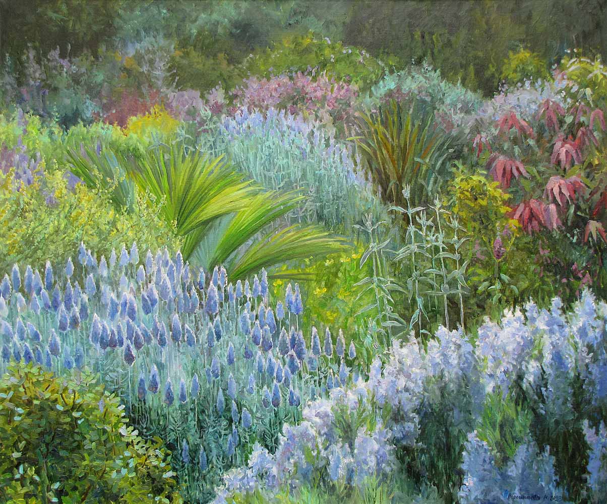 Exquisite Art Natalia Novikova Blooming Gardens. Palms