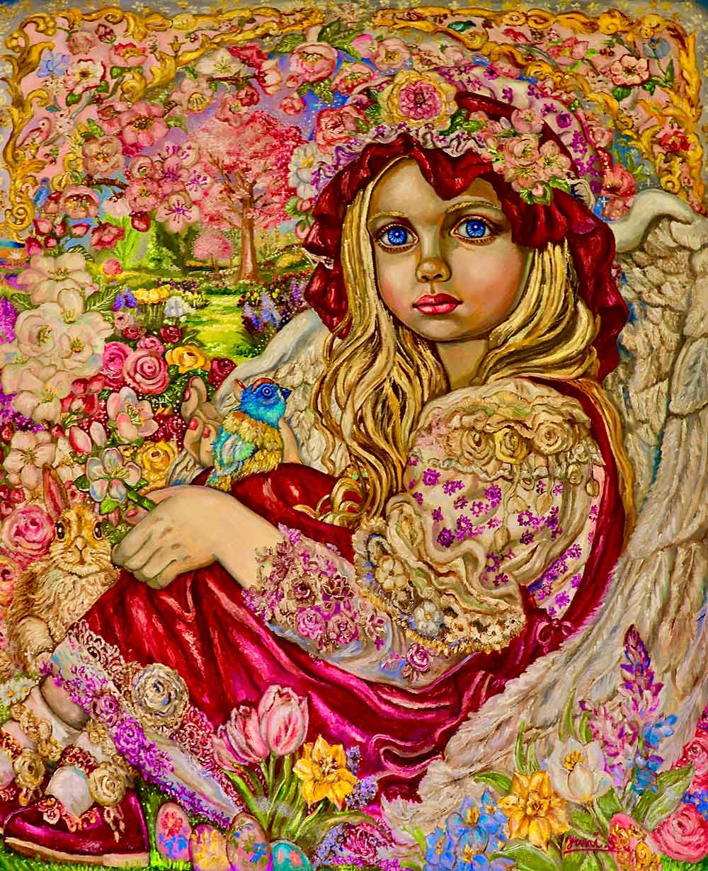 Buy painting online Exquisite Art Yumi Sugai March and April Cherry Blossom Angel